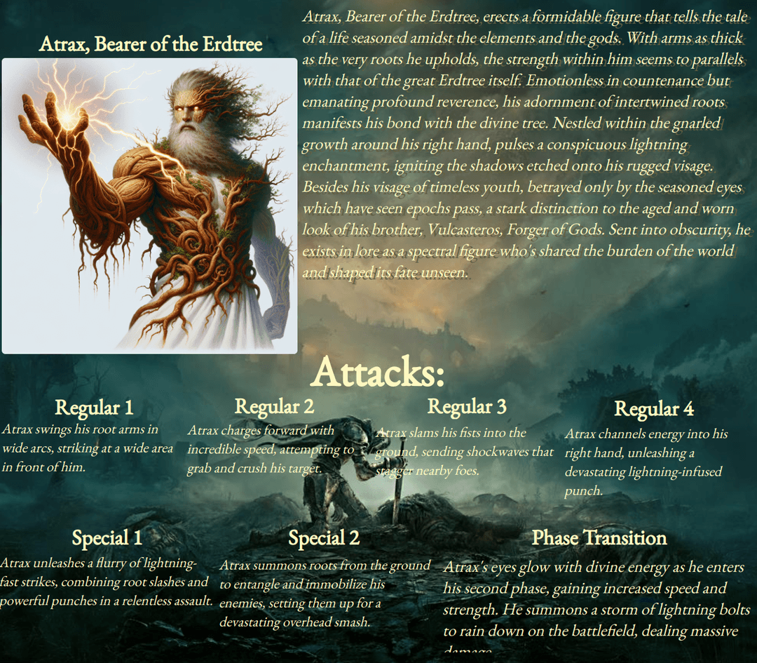 glif - Elden Ring boss generator by Buzzer